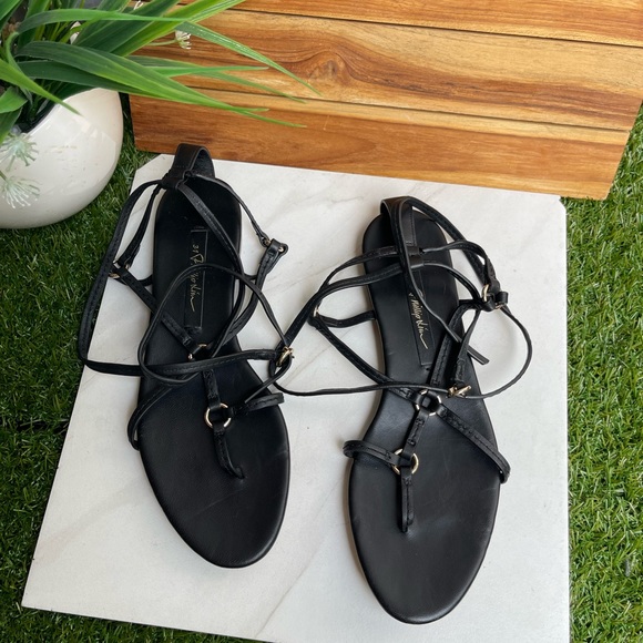 3.1 Phillip Lim Ankle Strap Ring Detail
Sandals In Black Leather size 7.5 - Picture 6 of 11